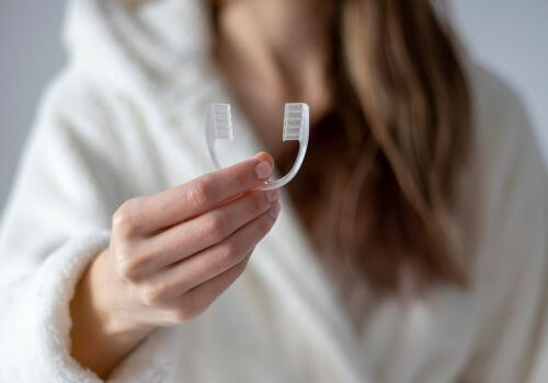 Teeth grinding guard for sleep.