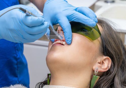 Dental procedure to help with tooth sensitivity to cold.